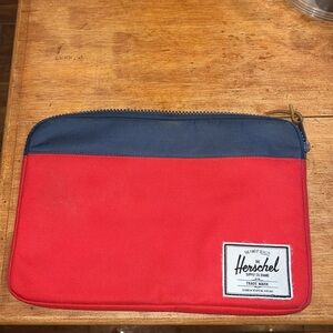 Herschel Red and Navy Laptop Case/Sleeve